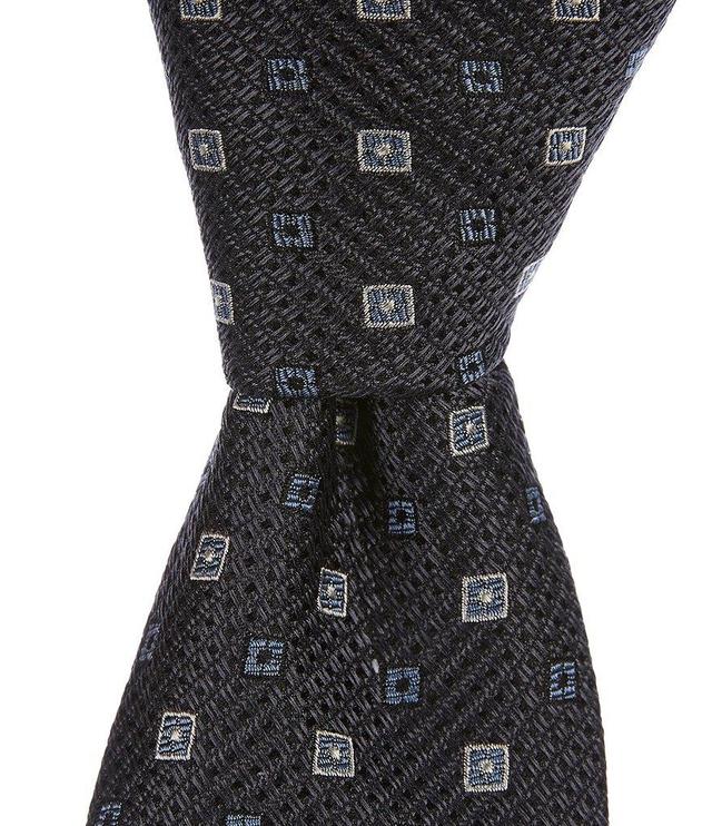 Daniel Cremieux Signature Diamond Print 3 3/8#double; Woven Silk Tie Product Image