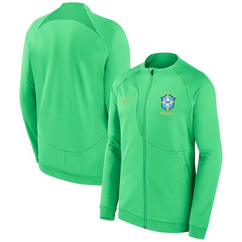 Mens Nike Green Brazil National Team Academy Pro Anthem Performance Full-Zip Jacket Product Image