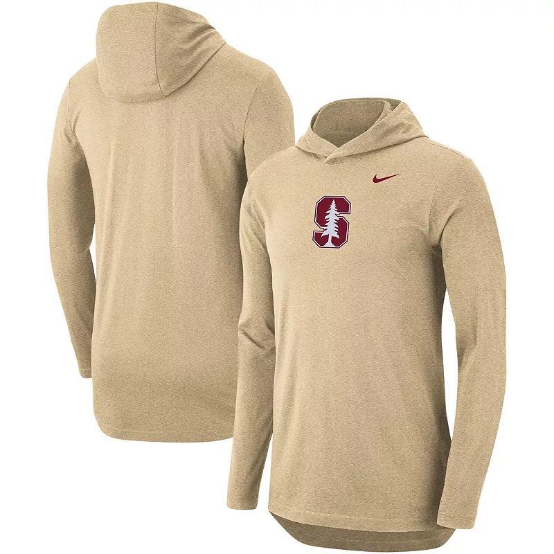 Mens Nike Tan Stanford Cardinal Campus Long Sleeve Hoodie T-Shirt Product Image