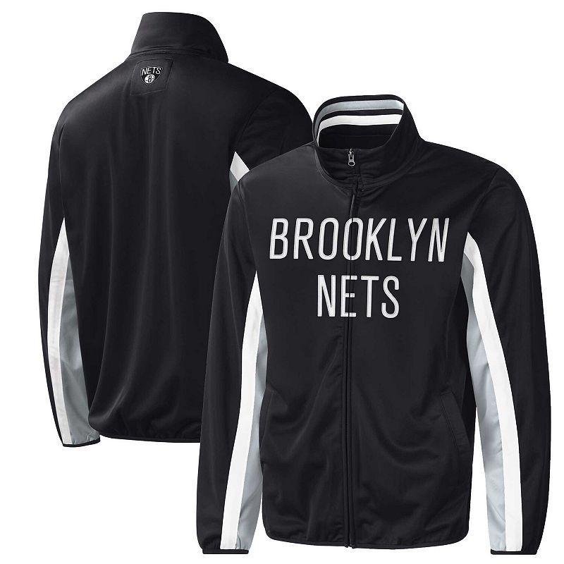 Mens G-III Sports by Carl Banks Brooklyn Nets Contender Wordmark Full-Zip Track Jacket Product Image