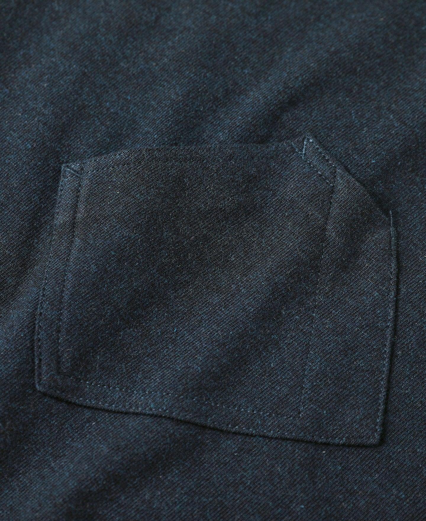 1930s Slanted Pocket Tubular T-Shirt - Navy Product Image