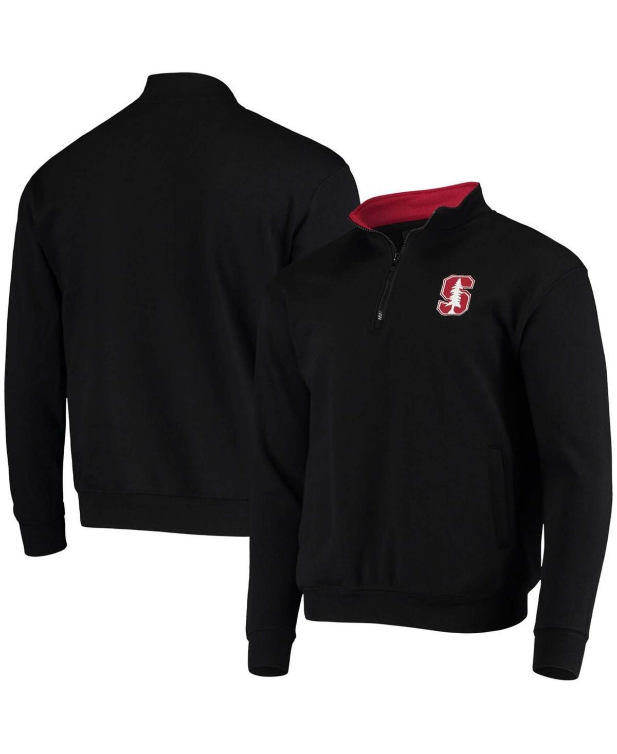 Mens Black Stanford Cardinal Tortugas Logo Quarter-Zip Jacket Product Image