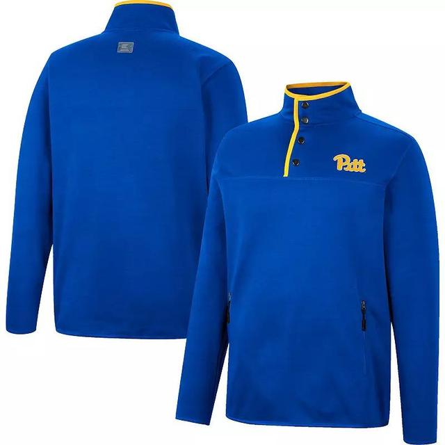 Mens Colosseum Royal Pitt Panthers Rebound Quarter-Snap Jacket Product Image