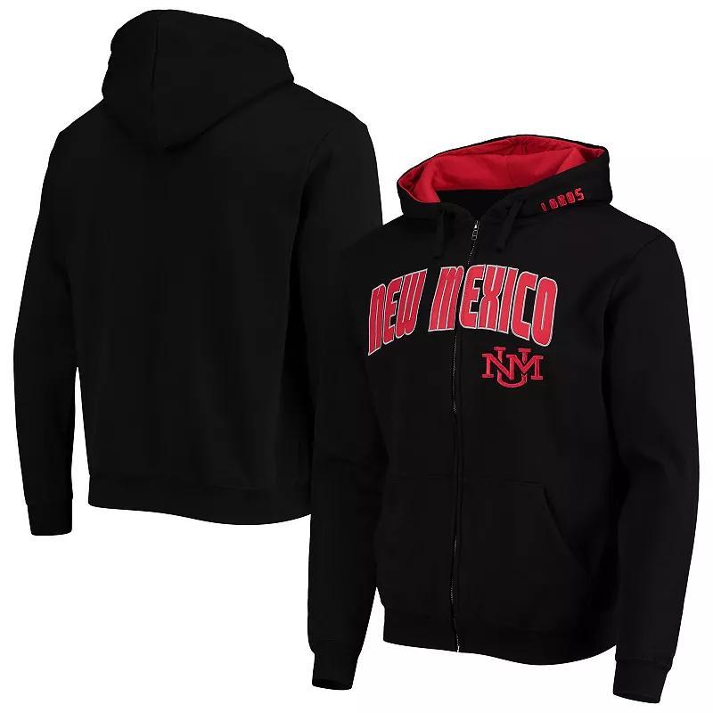 Mens Colosseum New Mexico Lobos Arch & Logo 3.0 Full-Zip Hoodie Product Image