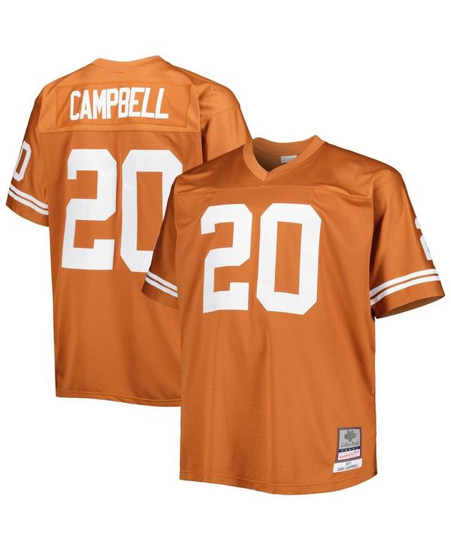 Mens Mitchell & Ness Earl Campbell Texas Orange Texas Longhorns Big and Tall Legacy Jersey - Texas Orange Product Image