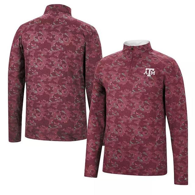 Mens Colosseum Maroon Texas A&M Aggies Tivo Quarter-Zip Jacket Product Image