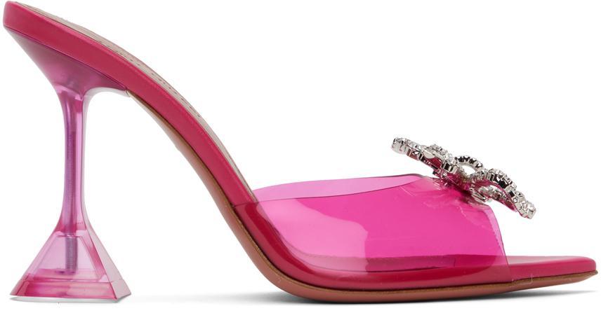 Pink Rosie Glass Slipper Heeled Sandals Product Image