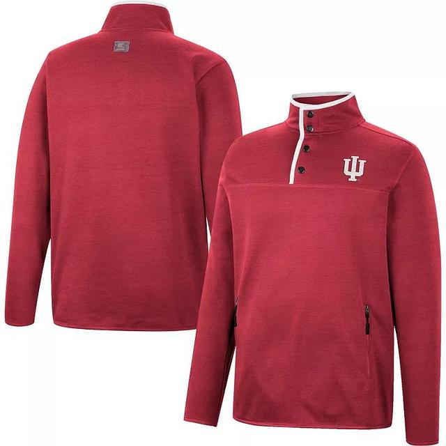 Mens Colosseum Crimson Indiana Hoosiers Rebound Quarter-Snap Jacket Product Image