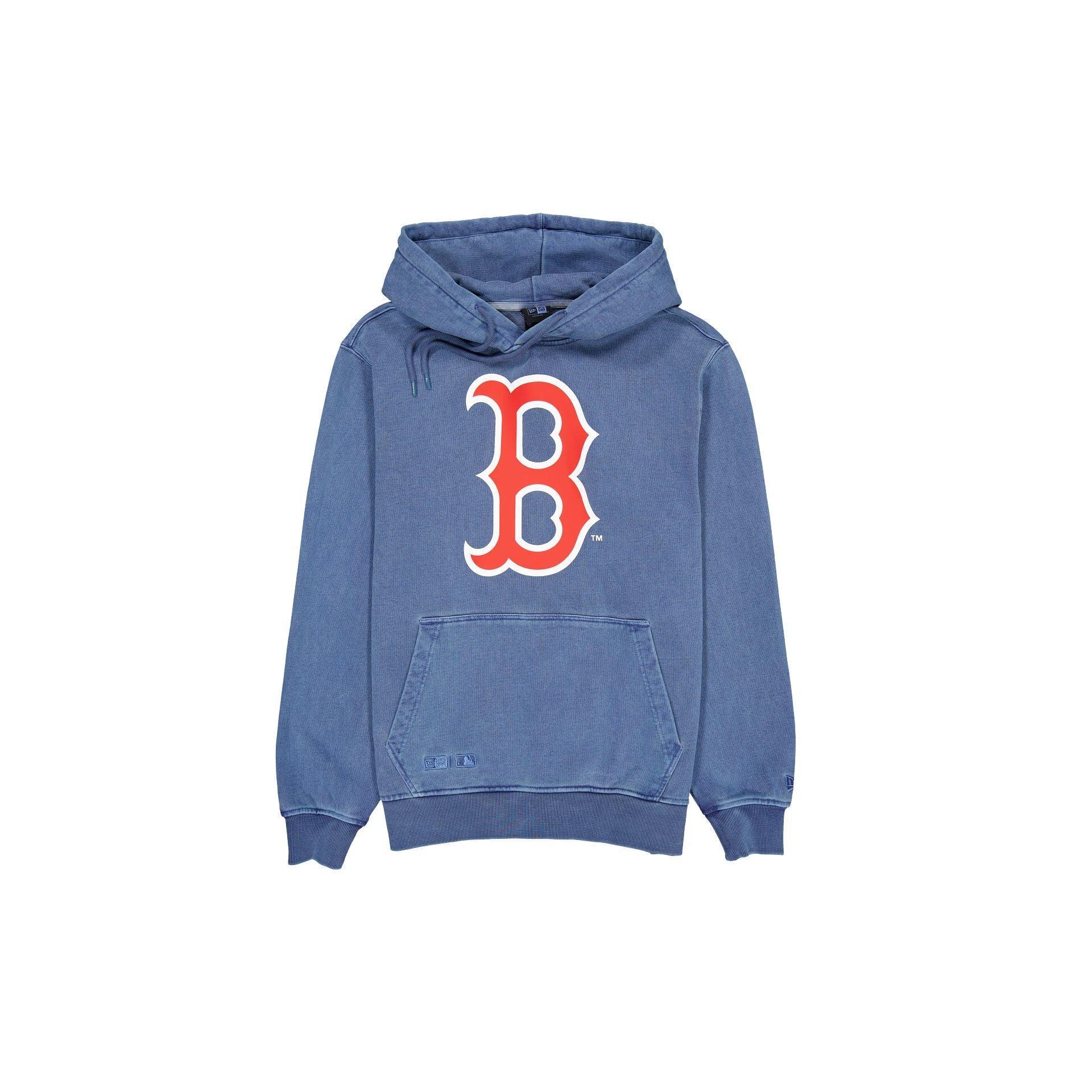 Boston Red Sox Pigment Logo Dress Blues Hoodie Male Product Image