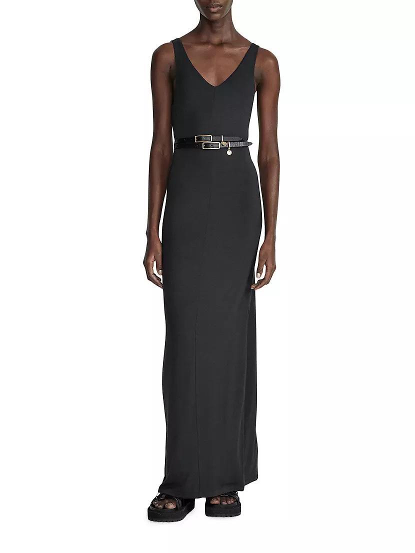 Luca V-Neck Knit Maxi Dress Product Image