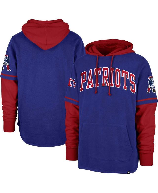 Mens 47 Royal New England Patriots Shortstop Pullover Hoodie Product Image