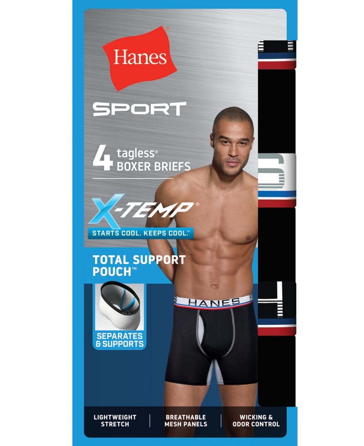 Mens Hanes 4-pack Sport X-Temp 2.0 Performance Boxer Briefs Product Image