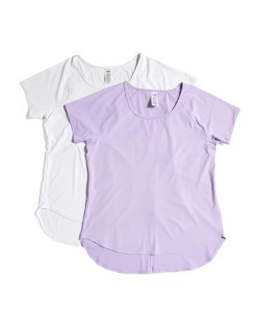 2Pk Interlock T-Shirt With Tie Back For Women Product Image