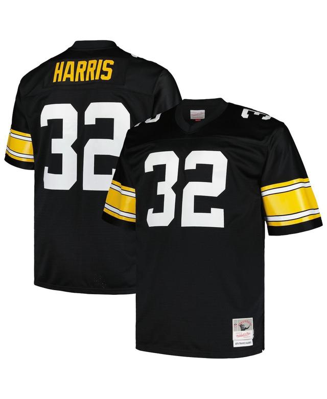 Mens Mitchell & Ness Franco Harris Black Pittsburgh Steelers Big and Tall 1976 Legacy Retired Player Jersey - Black Product Image