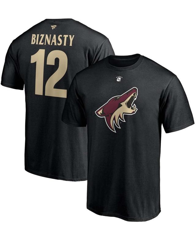 Mens Paul Bissonnette Black Arizona Coyotes Authentic Stack Retired Player Nickname and Number T-shirt Product Image