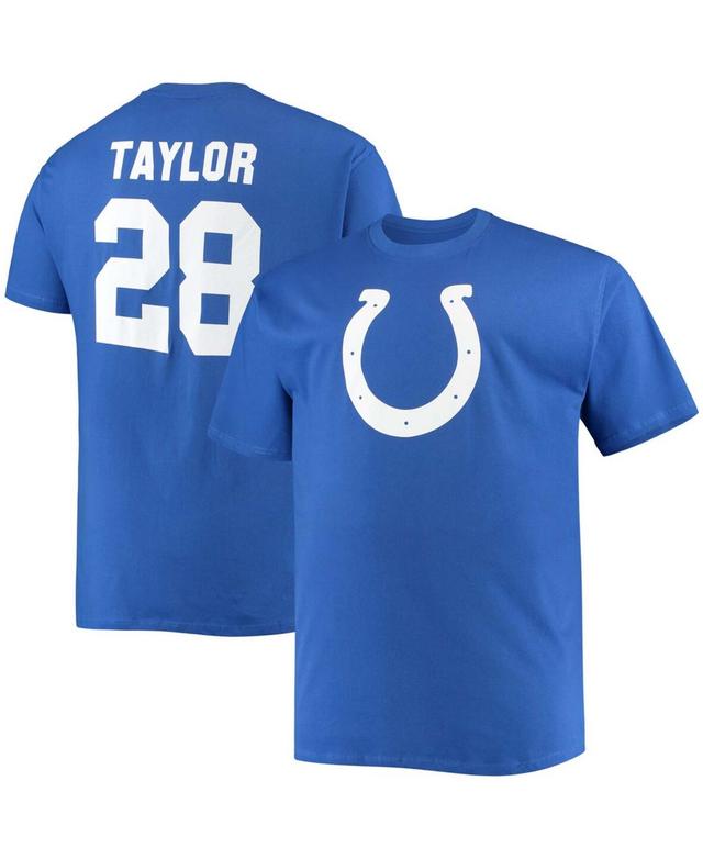 Mens Fanatics Branded Jonathan Taylor Royal Indianapolis Colts Big & Tall Player Name & Number T-Shirt Product Image