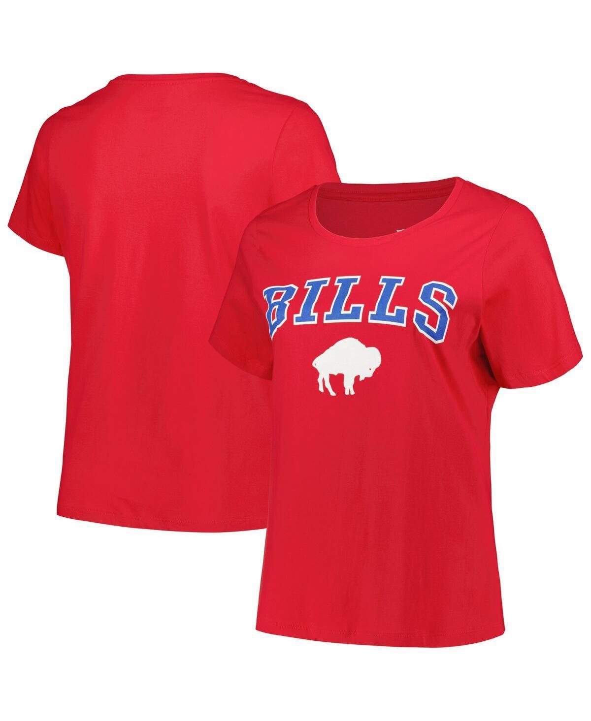 Womens Fanatics Branded Buffalo Bills Arch Over Logo Plus Size T-Shirt Product Image