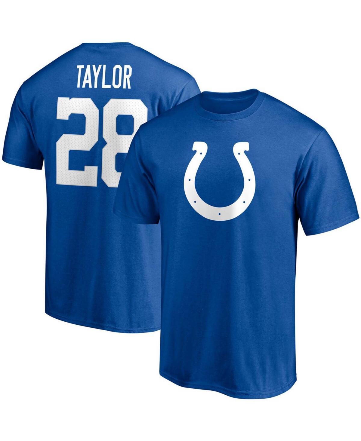 Fanatics Mens Jonathan Taylor Fanatics Colts Icon Name & Number T-Shirt - Mens Royal Product Image