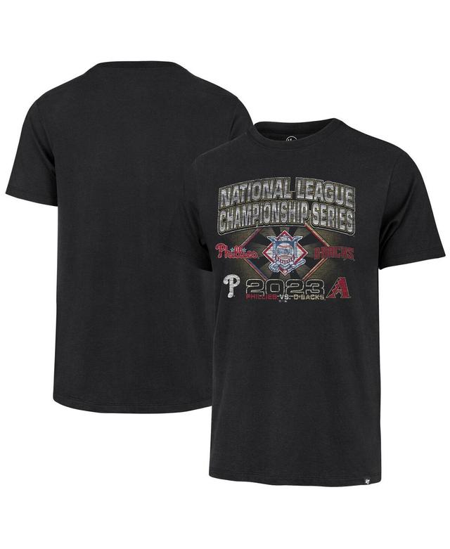 Mens 47 Brand Black Distressed Philadelphia Phillies vs. Arizona Diamondbacks 2023 Nlcs Matchup Franklin T-shirt Product Image