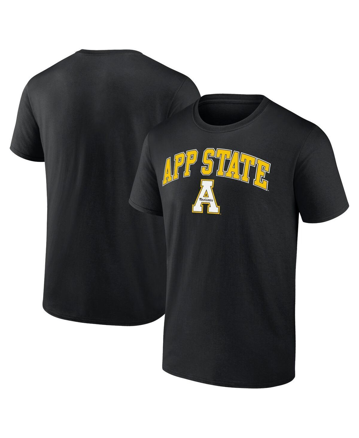 Mens Fanatics Black Appalachian State Mountaineers Campus T-shirt Product Image