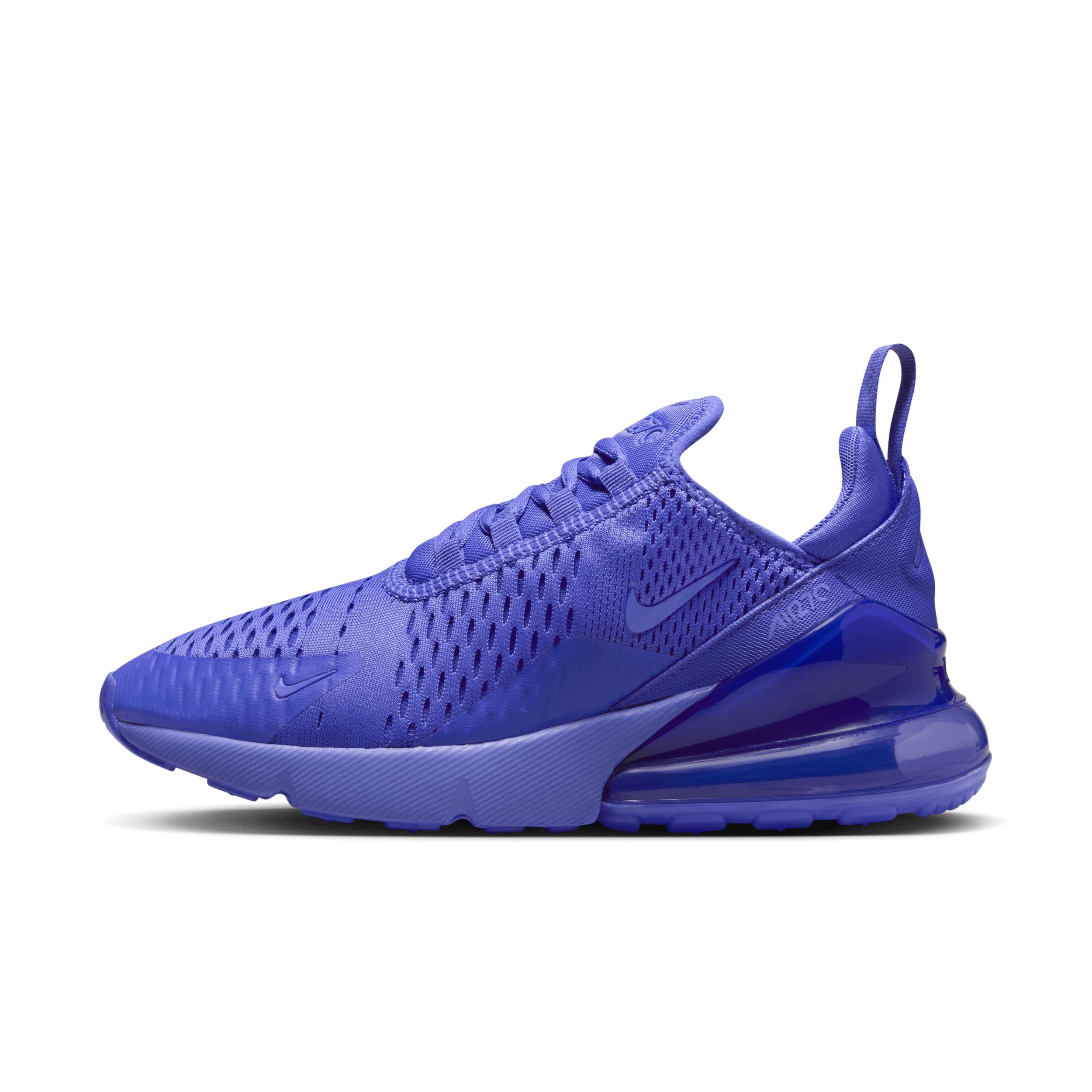 Nike Womens Nike Air Max 270 - Womens Running Shoes White/Light Ultramarine/Light Ultramarine Product Image