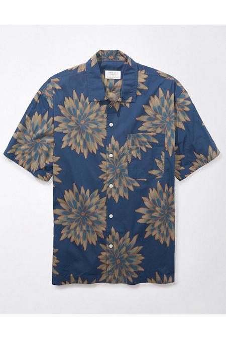 AE Floral Button-Up Poolside Shirt Men's Product Image