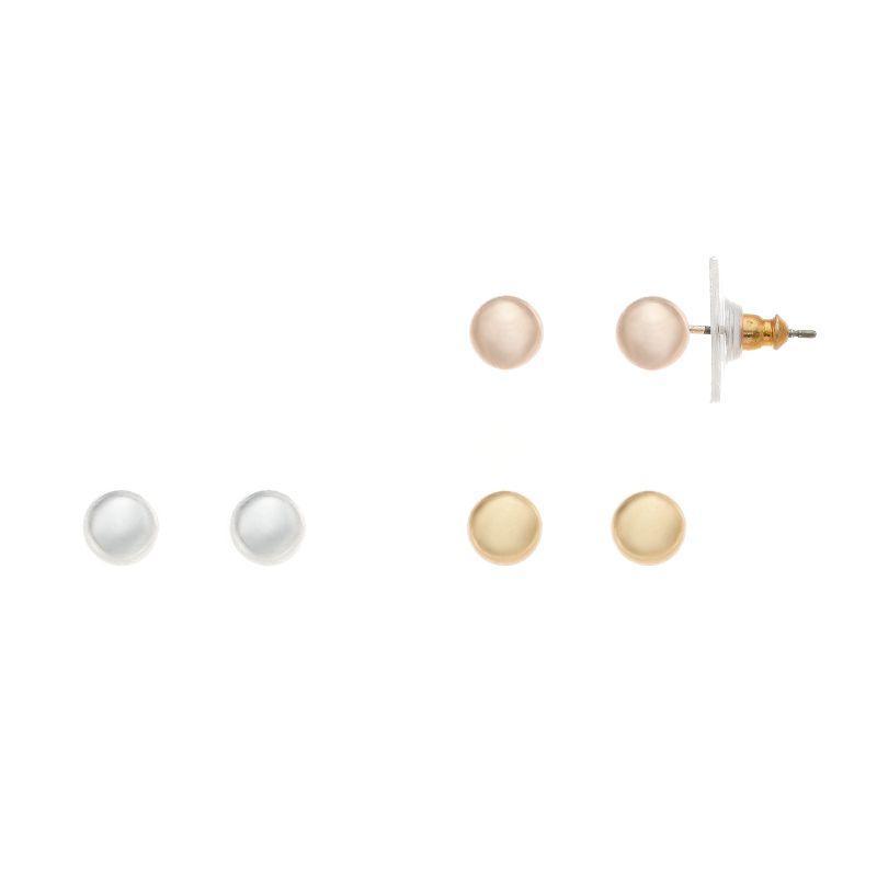 Napier 6mm Ball Stud Trio, Womens, Multicolor Product Image