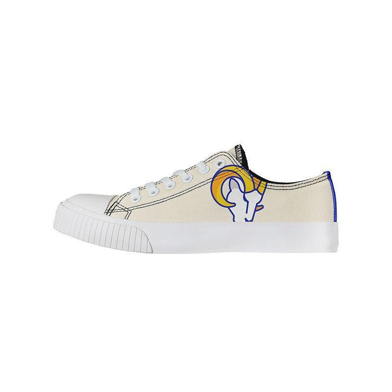 Womens FOCO Cream Los Angeles Rams Low Top Canvas Shoes Product Image