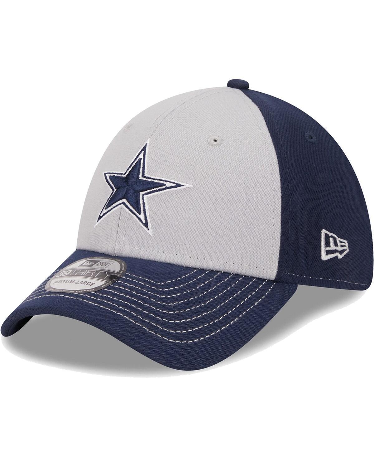 Mens New Era Gray Dallas Cowboys Main 39THIRTY Flex Hat Product Image