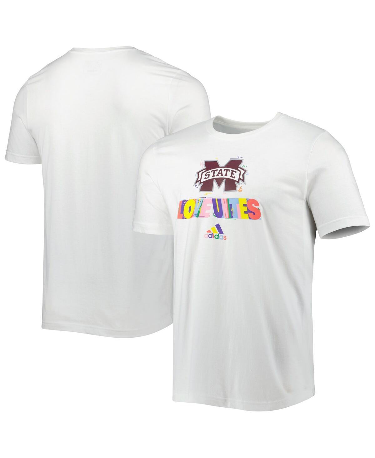 Mens adidas White Mississippi State Bulldogs Pride Fresh T-Shirt Product Image