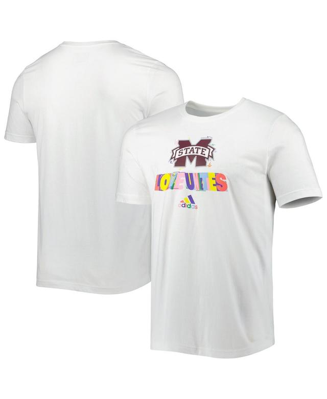 Mens adidas White Mississippi State Bulldogs Pride Fresh T-shirt Product Image