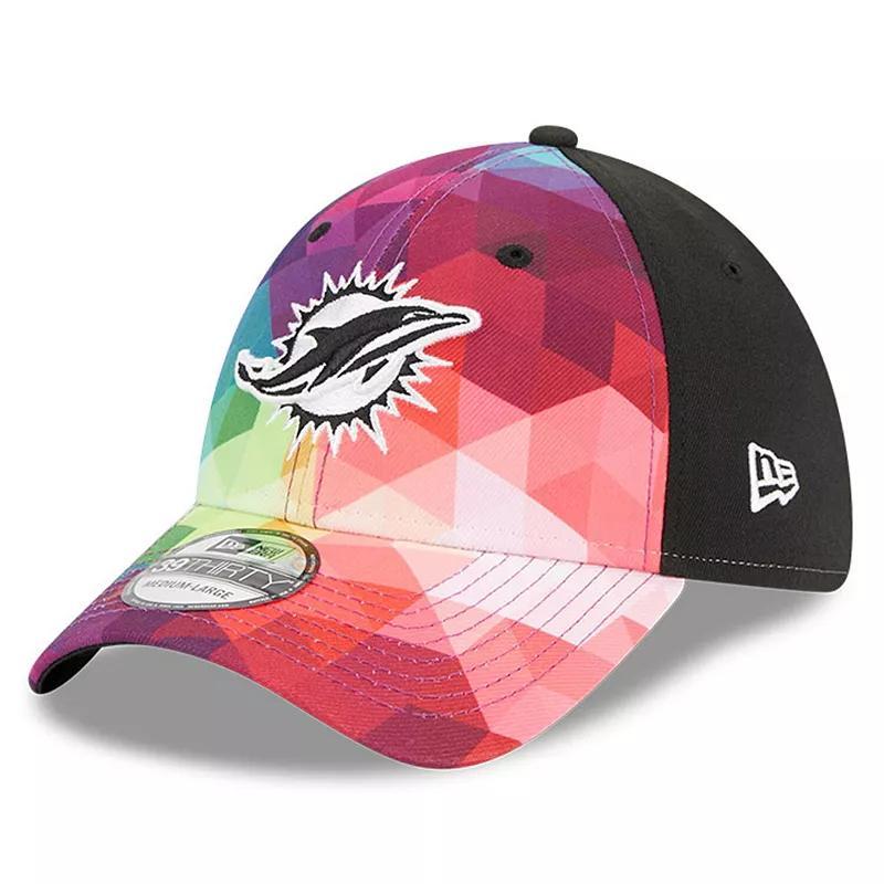 Mens New Era Miami Dolphins 2023 NFL Crucial Catch 39THIRTY Flex Hat Product Image