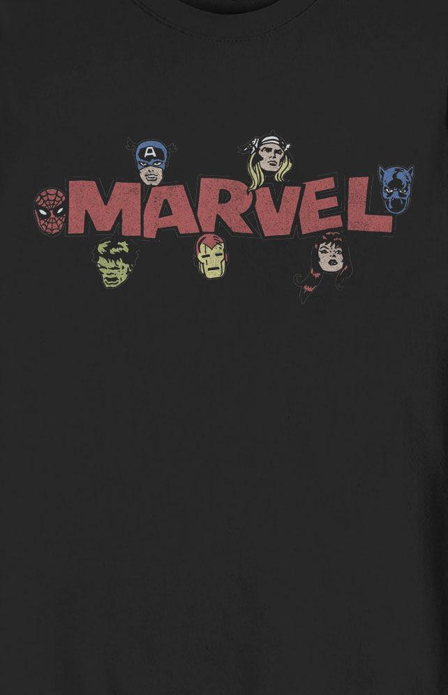 FIFTH SUN Mens Marvel Vintage Logo Sweatshirt - Blackedium Product Image