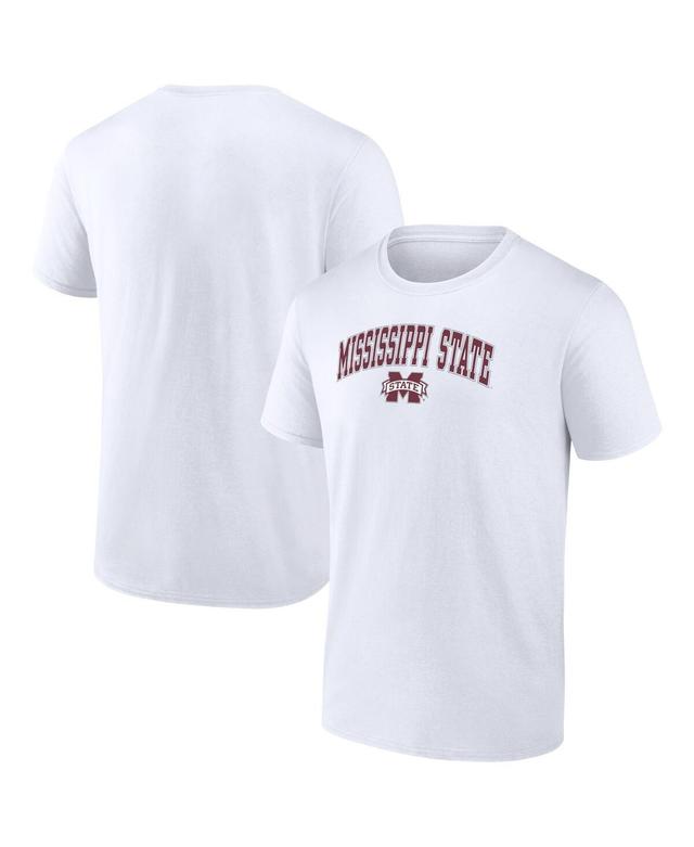 Mens Fanatics White Mississippi State Bulldogs Campus T-shirt Product Image