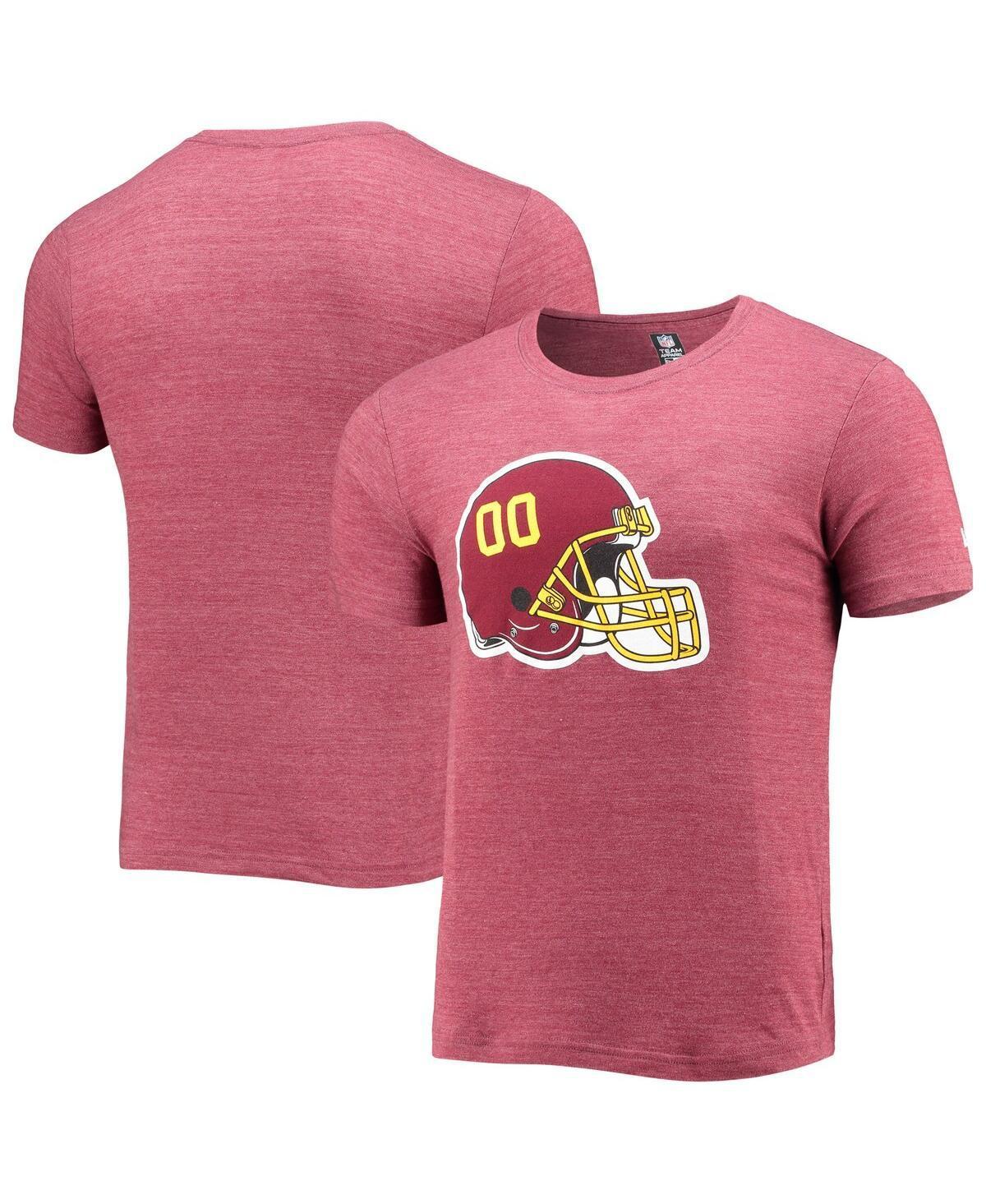 Mens New Era Burgundy Washington Football Team Alternative Logo Tri-Blend T-shirt Product Image