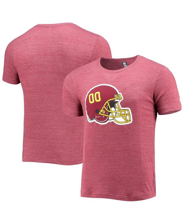 Mens New Era Burgundy Washington Football Team Alternative Logo Tri-Blend T-shirt Product Image