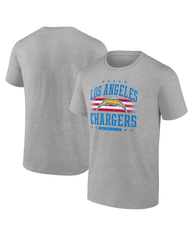 Fanatics Mens Gray Los Angeles Chargers Americana T-Shirt Product Image