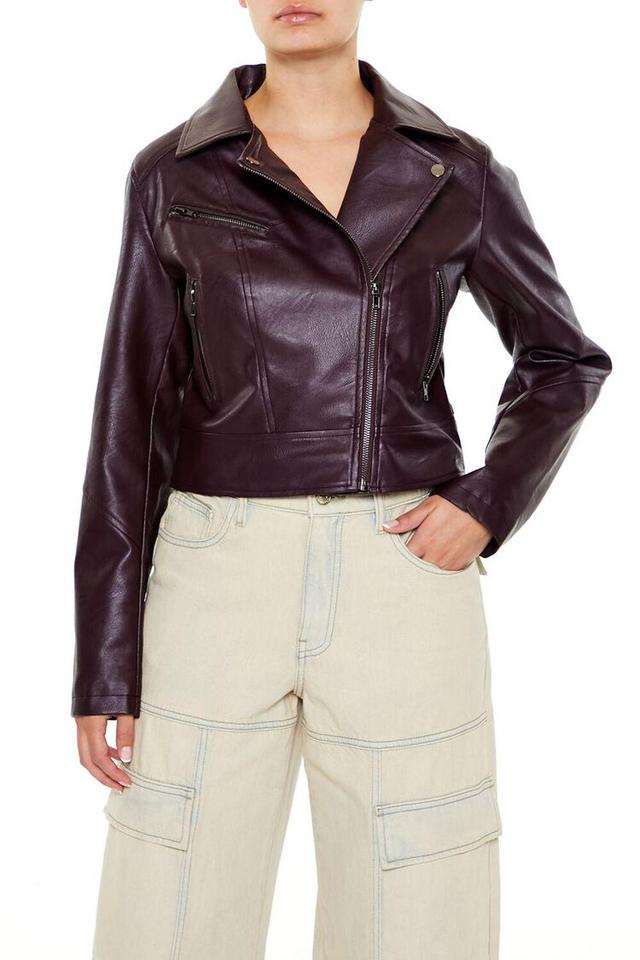 Faux Leather Moto Jacket | Forever 21 Product Image