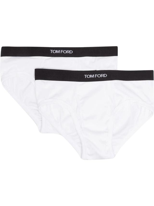 TOM FORD Pack Of Two Briefs In White Product Image