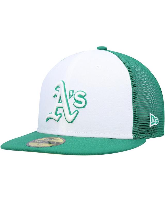 Mens New Era White Oakland Athletics 2023 On-Field Batting Practice 59FIFTY Fitted Hat - White Product Image