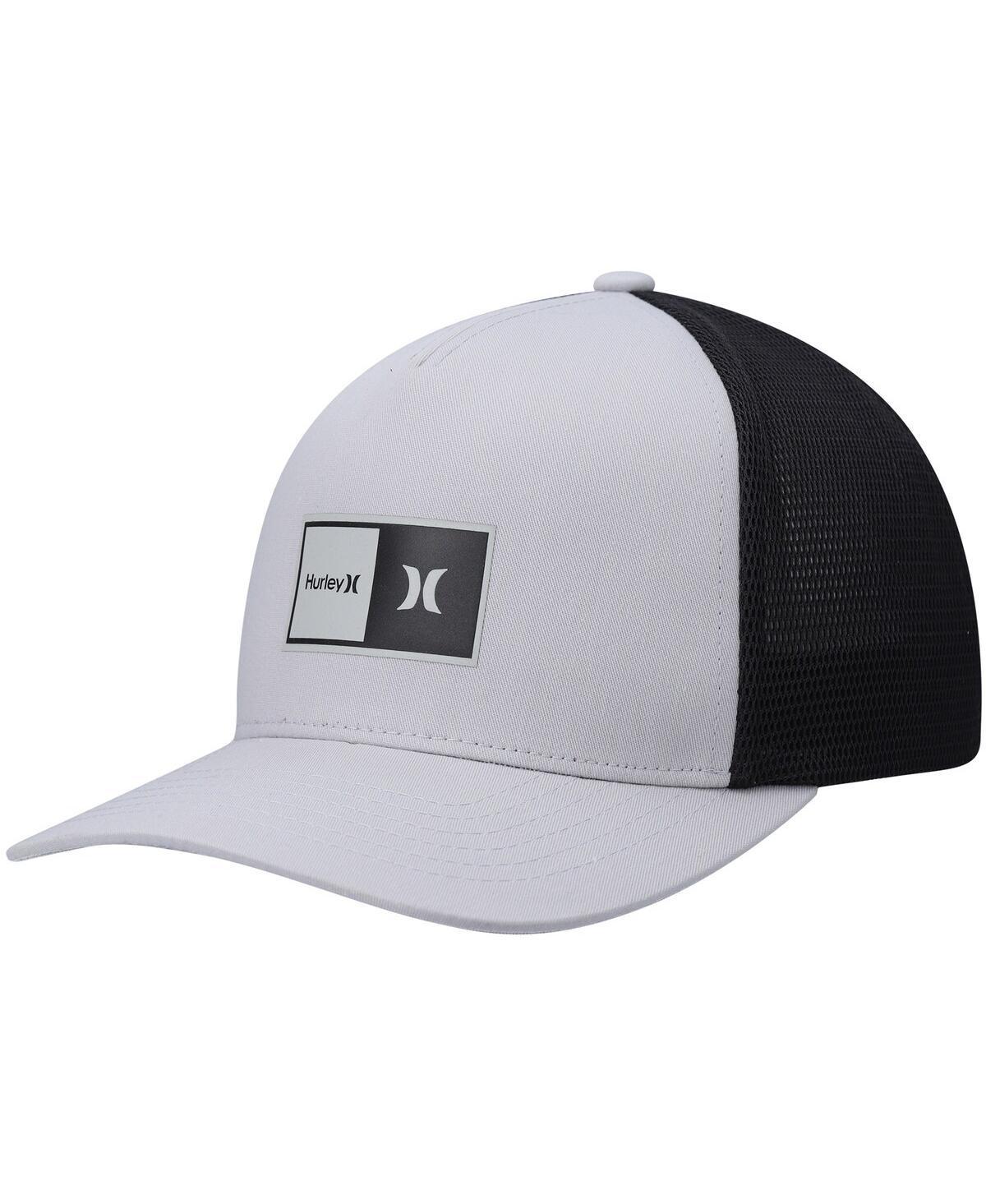 Mens Hurley Gray Natural 2.0 Trucker Snapback Hat - Gray Product Image