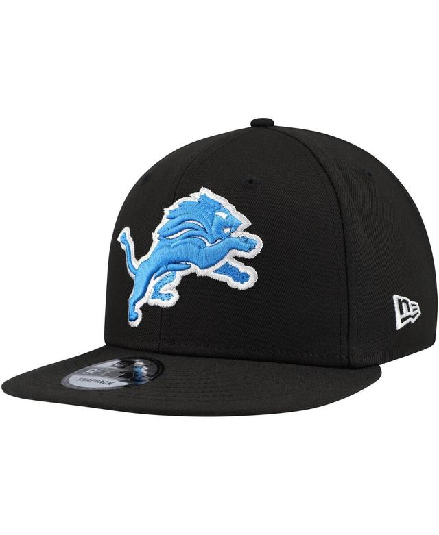 Mens New Era Detroit Lions Basic 9FIFTY Snapback Hat Product Image