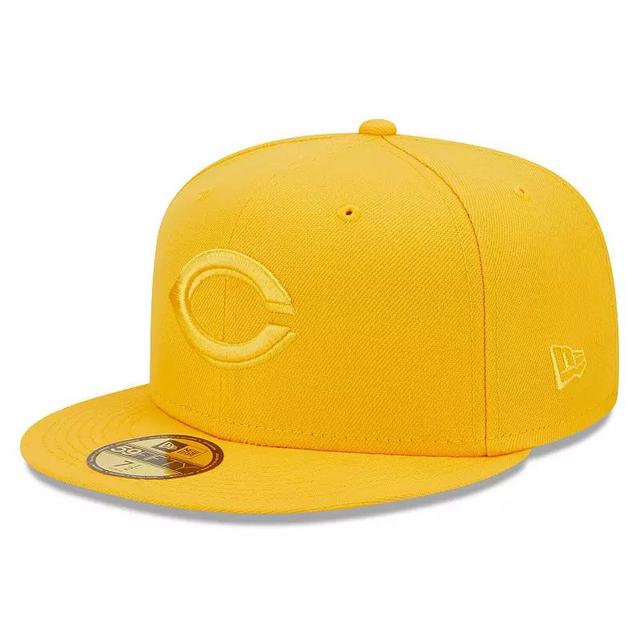 Mens New Era Gold Cincinnati Reds Tonal 59FIFTY Fitted Hat Product Image