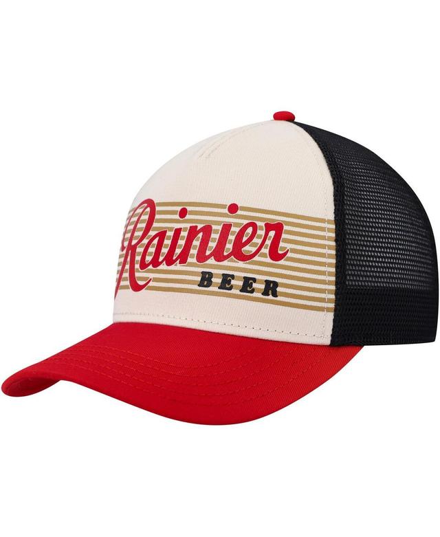 Mens American Needle Cream Rainier Sinclair Snapback Hat - Cream Product Image