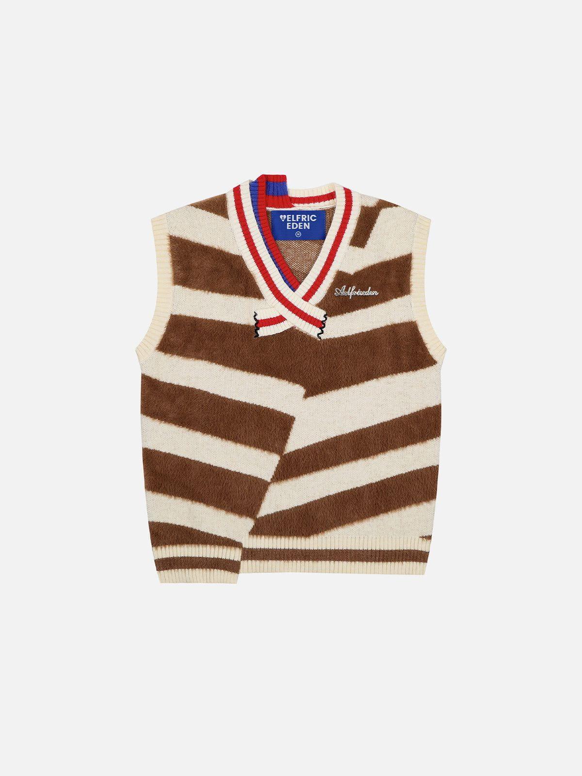 Aelfric Eden Irregular Stripe Sweater Vest Product Image