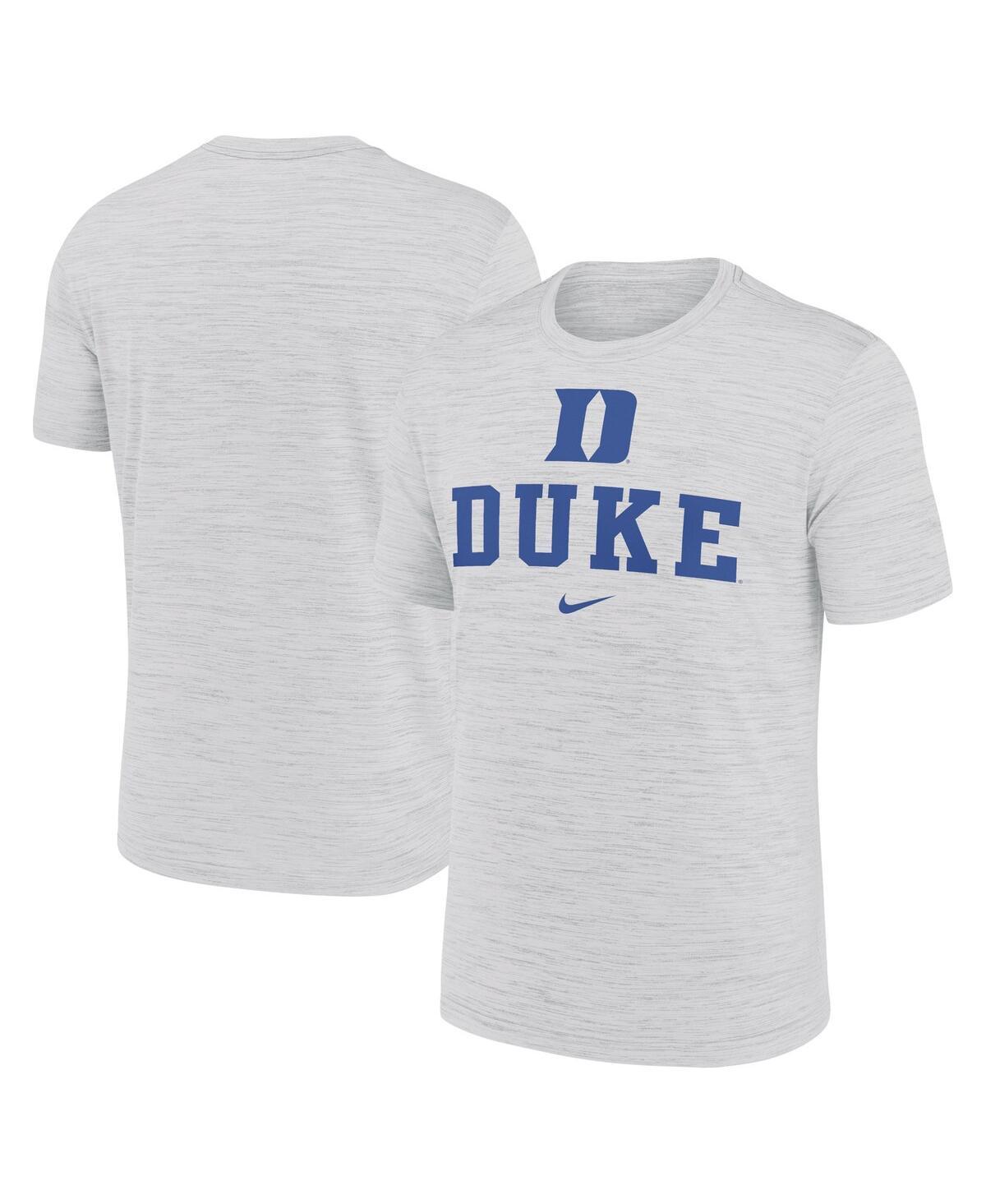 Nike Mens White Duke Blue Devils Primetime Velocity T-Shirt Product Image