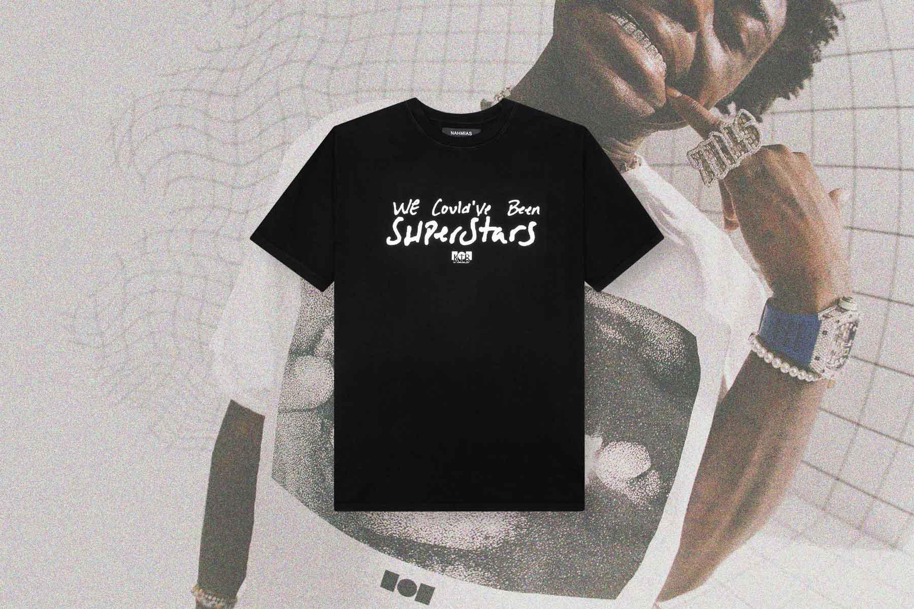 Nahmias x Kodak Black Superstars T-Shirt - Black Male Product Image