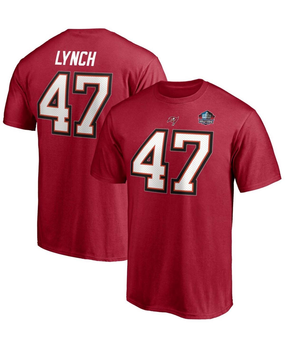 Mens Fanatics Branded John Lynch Tampa Bay Buccaneers NFL Hall of Fame Class of 2021 Name & Number T-Shirt Product Image