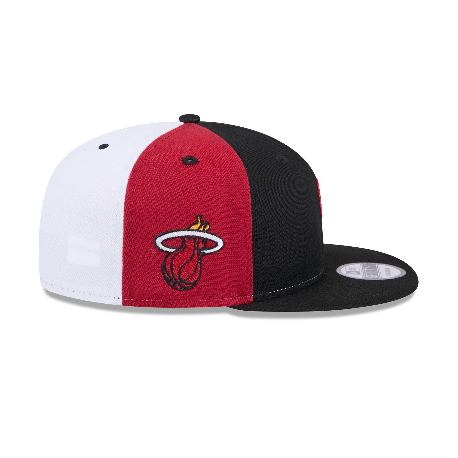 Miami Heat Front Logoman 9FIFTY Snapback Hat Male Product Image