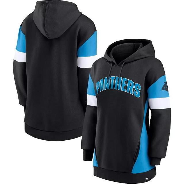 Womens Fanatics Branded /Blue Carolina Panthers Lock It Down Pullover Hoodie Product Image